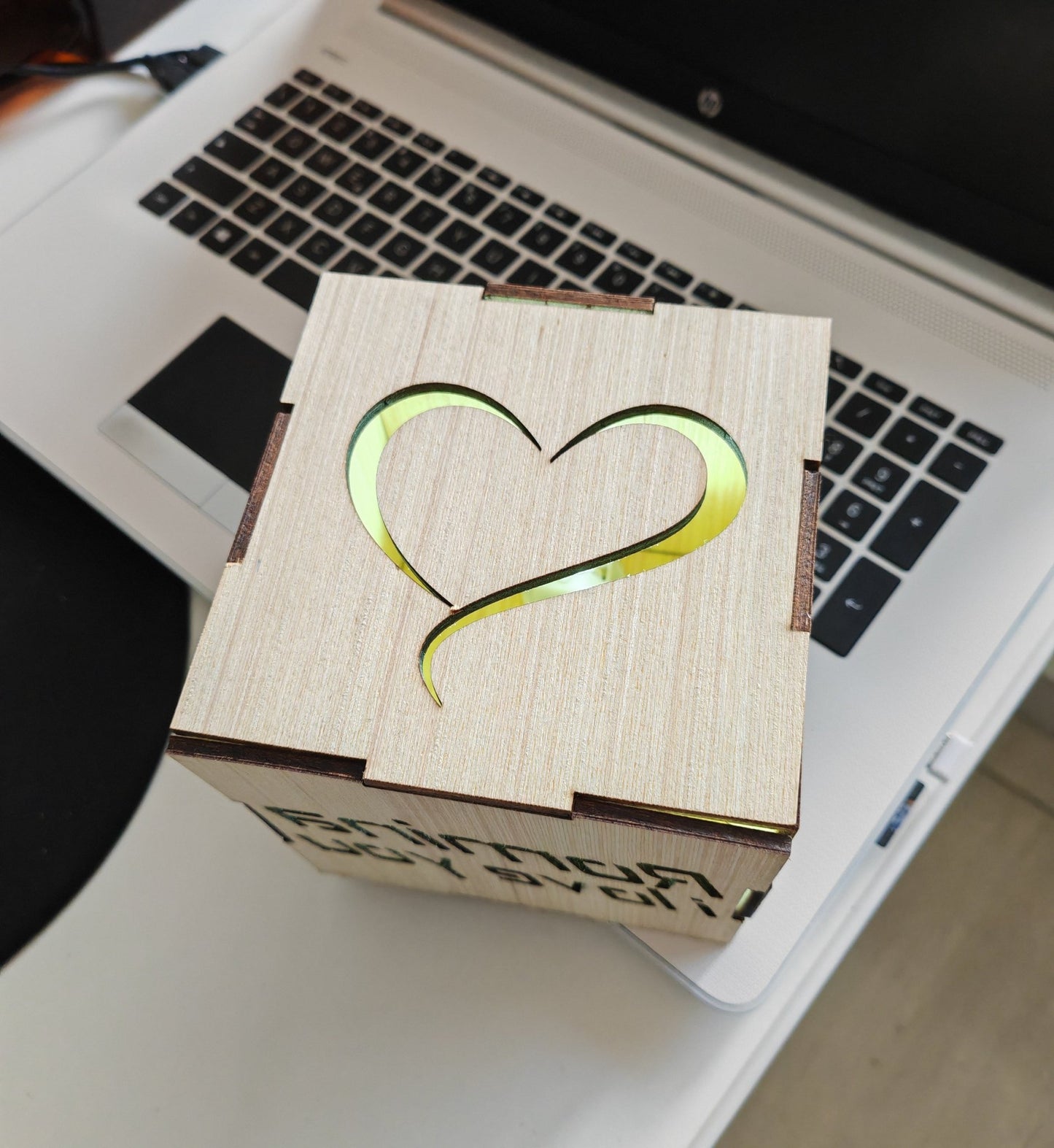 Cubo luminoso con dedica - italy shopping