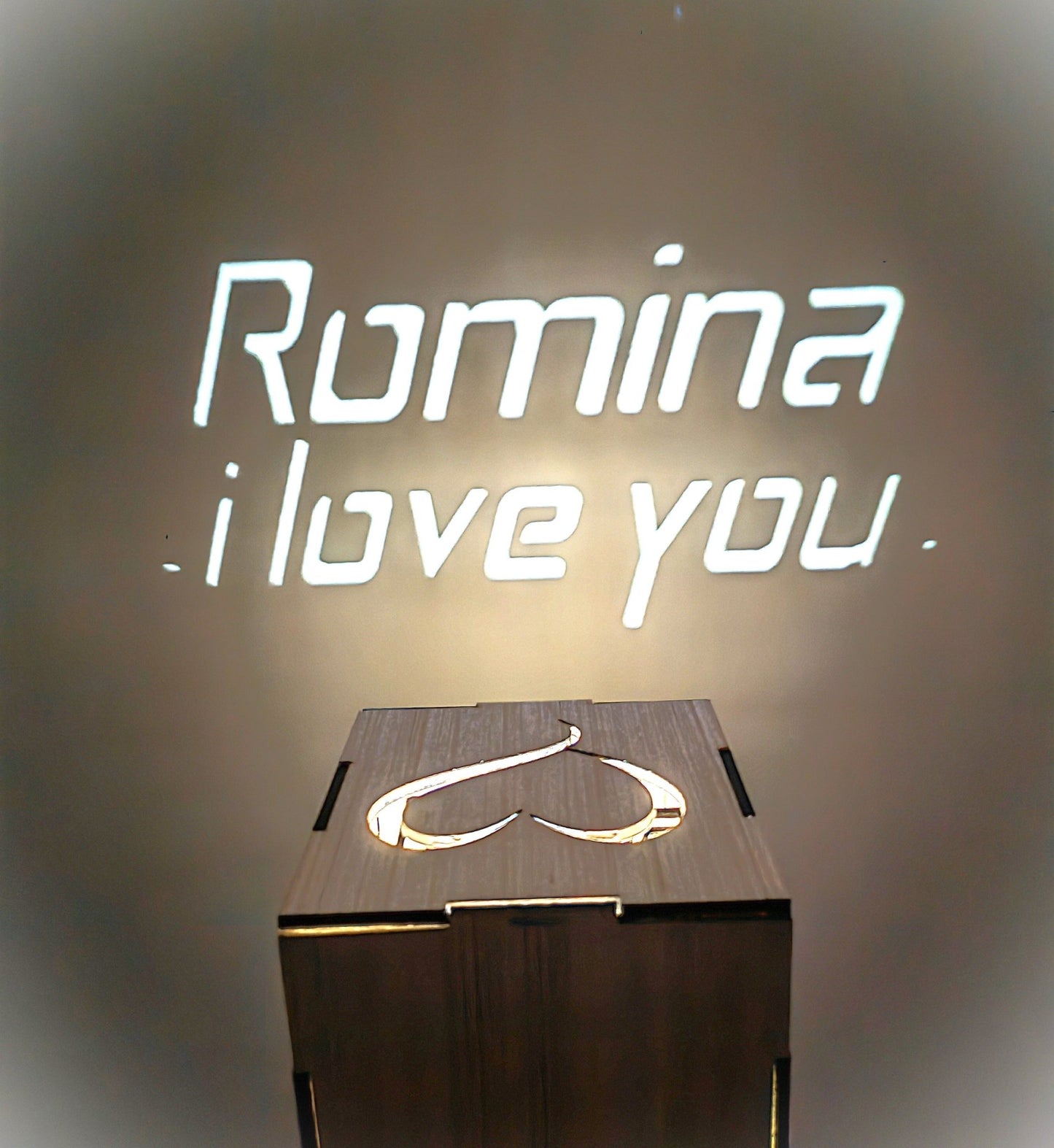 Cubo luminoso con dedica - italy shopping