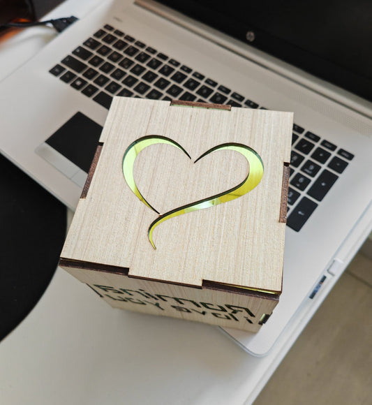 Cubo luminoso con dedica - italy shopping