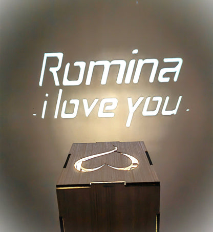 Cubo luminoso con dedica - italy shopping