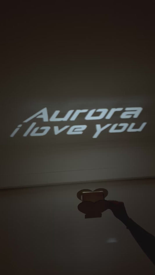 Lampada Cuore in Legno Personalizzata